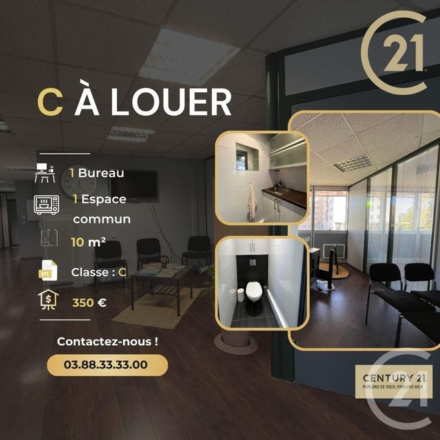 Appartement Local à louer - 1 pièce - 10.0 m2 - SCHILTIGHEIM - 67 - ALSACE - Century 21 Les Brasseurs